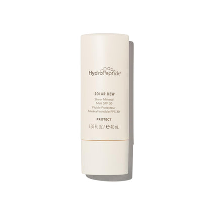 HydroPeptide Solar Dew Sheer Mineral Melt SPF30 Facial Moisturizer, Sunscreen & Primer, 1.35 Ounce