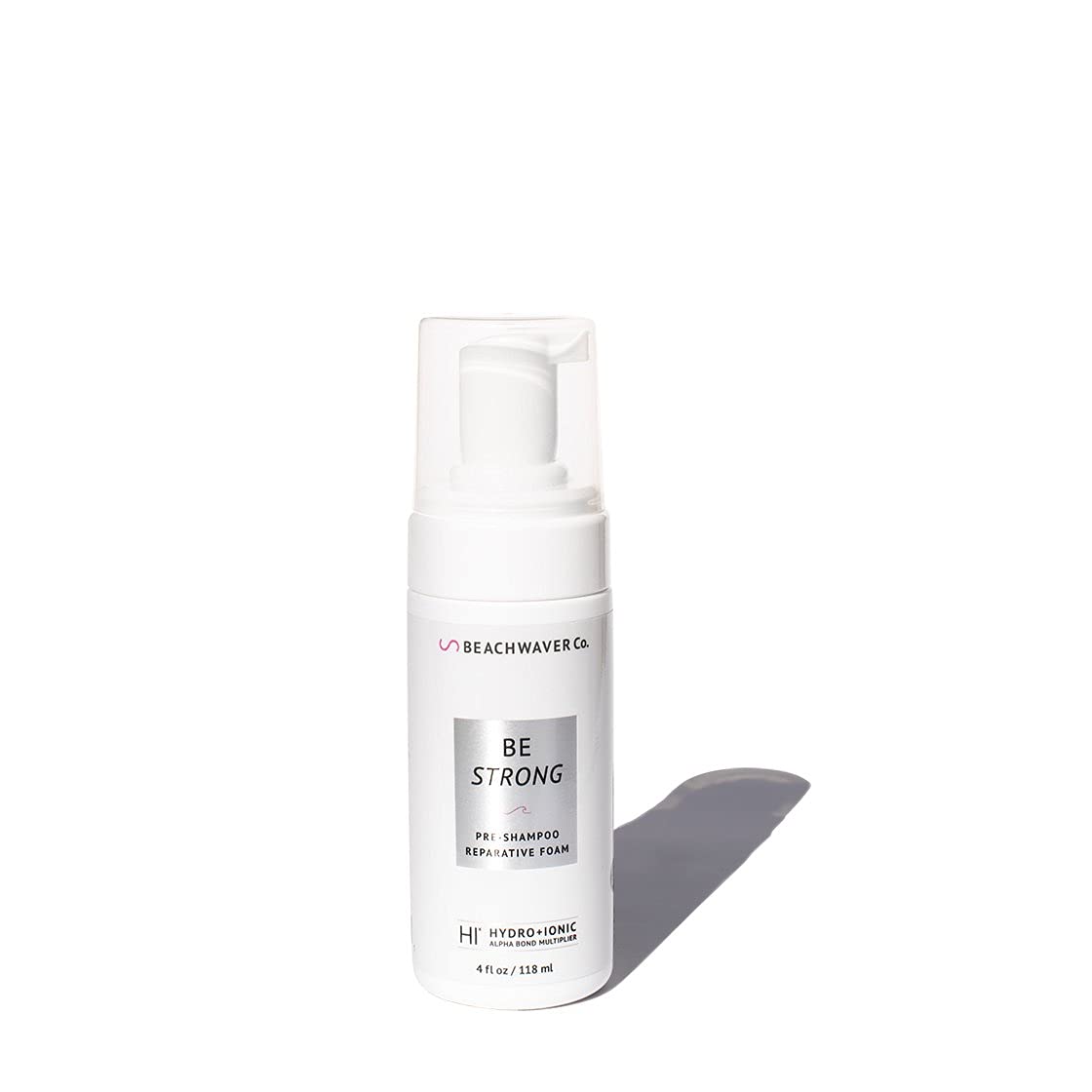 The Beachwaver Co. Haircare Be Strong Pre-Shampoo Foam - Full Size (4 Oz) | Pre-Wash Hair Treatment Infused with Coconut and Shea | Repairs Damage with HiX Vegan Bond Multipliers