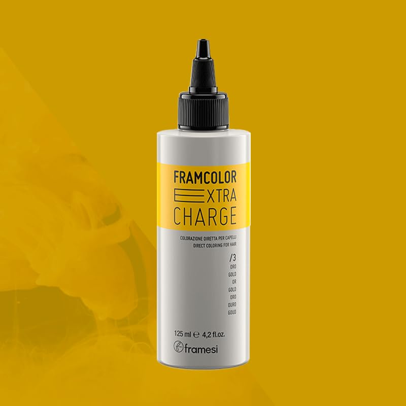 Framesi Framcolor Extra Charge Gold, 4.2 fl oz, Color Refreshing Hair Treatment
