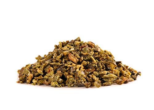 Gourmanity Dried Green Bell Peppers, Flavorful Diced Peppers Fresh and Appetizing, Perfect for Ramen Bae Ramen Toppings Soups Stir-Frys and Stews, All Natural, Packed in a Resealable Bag 4 oz