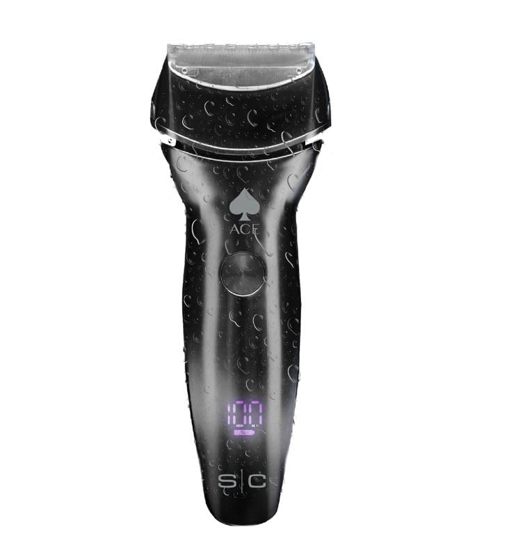 StyleCraft Ace Mens Electric Cordless Wet/Dry Shaver with Precision Foil Shaver, Triple Shave System with LCD Display, Smart Contour