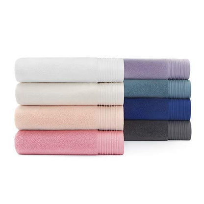 Kate Spade New York Scallop Pleat 580 GSM Terry 1 Piece Wash Cloth, 13 x 13 Inches, 100% Cotton (Storm Cloud)