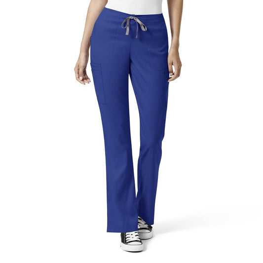WonderWink Womens Moderate Flare Leg Cargo Medical Scrubs Pants, Galaxy Blue, 3X-Large US