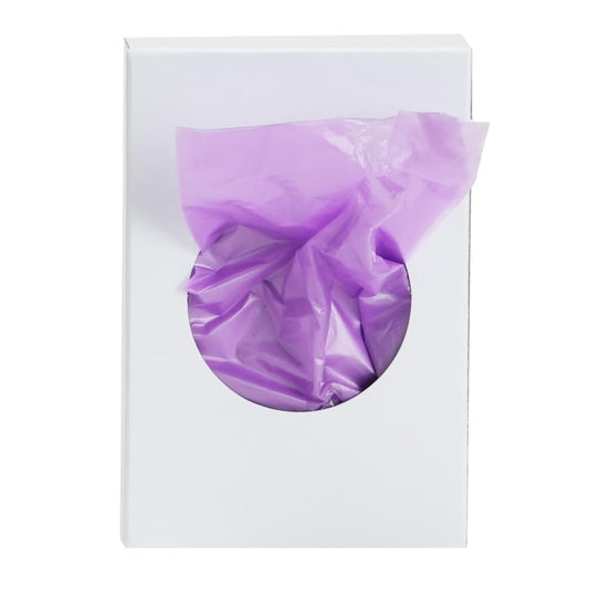 Universal Feminine Disposal Bags for Menstrual Care Products- 10 Pack- Purple- 30ct Refill Box- for Disposal of Tampons, Pads, Hygiene Products