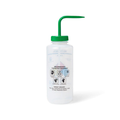 United Scientific™ UniSafe™ Methanol Vented Wash Bottle, 1000 mL, Designed for use in the Laboratory, Classroom, or Home, Pack of 4, LDPE