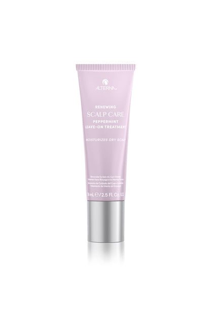 Alterna Haircare Renewing Scalp Care Peppermint Leave on Scalp and Hair Treatment, 2.5 Fl Oz Lightweight and Fast Absorbing to Moisturize and invigorate Scalp