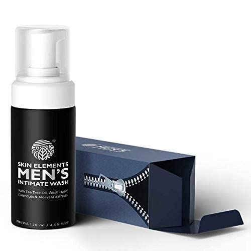 Skin Elements Men's Intimate Wash Combo with Tea Tree Oil & Passion Fruit | pH Balanced Foaming Private Part Cleaner | Prevents Itching, Irritation & Bad Odor | Pack of 2, 4.05 fl. oz. each