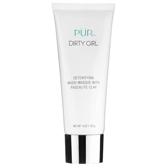 PÜR MINERALS Dirty Girl Detoxifying Mudd Masque with Pascalite Clay, Exfoliates Skin, Improves Skin Texture, Cruelty, Paraben & Gluten Free
