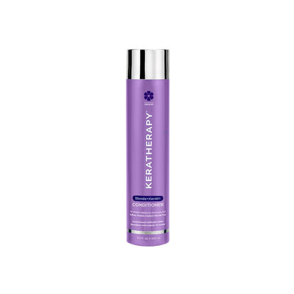 KERATHERAPY Keratin Infused Totally Blonde Violet Toning Conditioner, 10.1 fl. oz., 300 ml - Keratin Therapy Purple Conditioner for Blonde Hair, Brassy, Silver, & Highlighted - Sulfate & Paraben Free