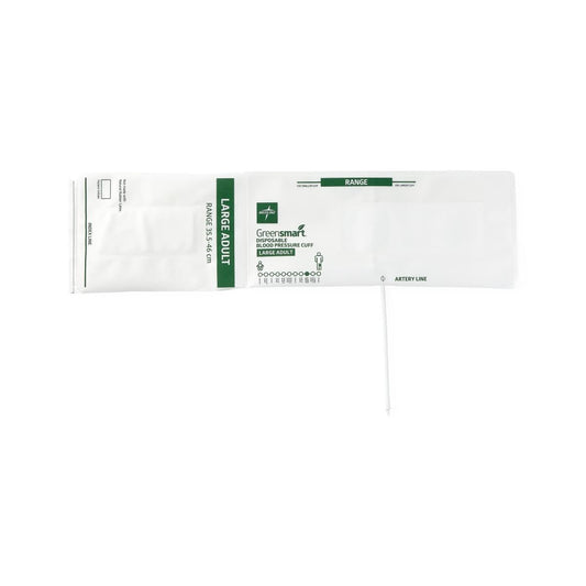 Greensmart Disposable 1-Tube Blood Pressure Cuff with HP Bayonet Connector, Large Adult,5,Bag,MDS9914HPNG