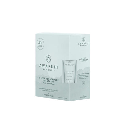 Awapuhi Wild Ginger by Paul Mitchell KeraTriplex Treatment (4-Pack), Ideal For Dry, Damaged + Color-Treated Hair