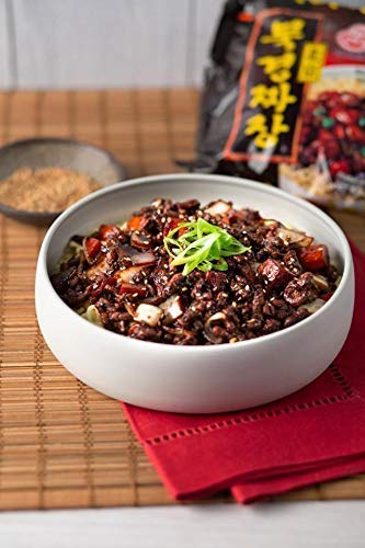 Ottogi Beijing Jjajang Ramen, Korean-Style Stir-Fried Black Bean Noodle, Jjajangmyeon Instant Ramen, 4.76 oz (Pack of 10)
