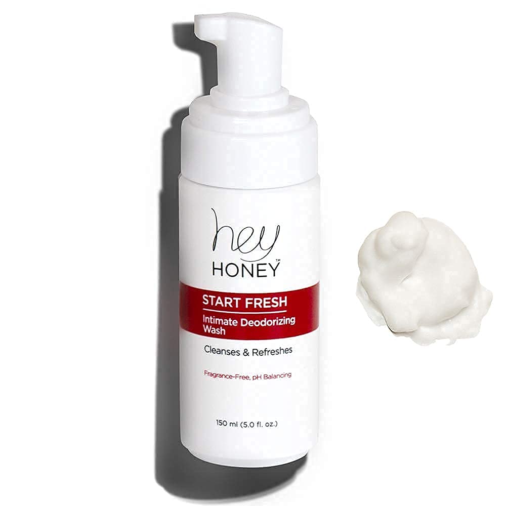 Hey Honey Skin Care Feminine Wash pH Balanced Odor Control Fragrance Free 5 Oz