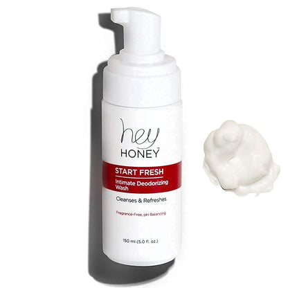 Hey Honey Skin Care Feminine Wash pH Balanced Odor Control Fragrance Free 5 Oz