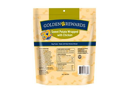 Golden Rewards Sweet Potato Wrapped with Chicken 32oz bag (1)
