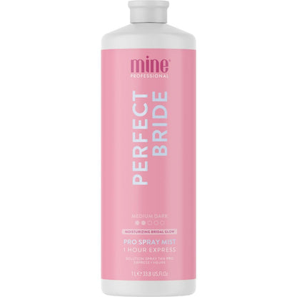 MineTan Spray Tan Solution | Perfect Bride | Best Wedding Bridal Sunless Tanning Solution | Natural, Long Lasting Medium Bronzed Glow | Intensely Moisturizing Salon Professional Formula | 33.8 Fl Oz