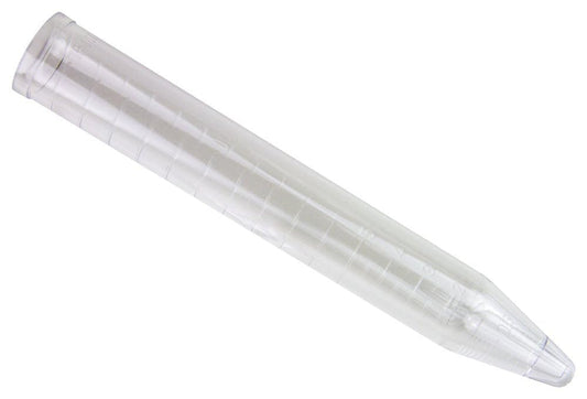 Caplugs Evergreen 214-2415-010 CT15 Series 15 mL Unthreaded Centrifuge Tubes, Natural Polystyrene (PS), Conical Bottom, Up to 6,200 x G, Molded-in Easy-to-Read Graduations (Pack of 500)