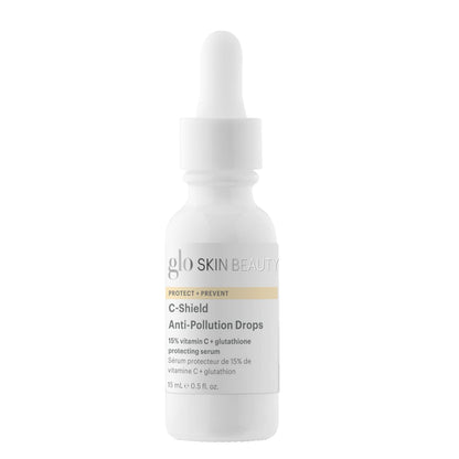 Glo Skin Beauty C-Shield Anti-Pollution Drops Travel Size, Offers Advanced Anti-Pollutant and Blue Light Protection for Improved Complexion Clarity and Renewed Radiance (0.43 Fl Oz)