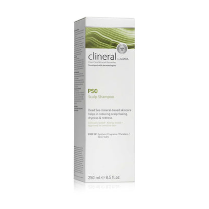 AHAVA Clineral Pso Scalp Shampoo - Rich & gentle shampoo to reduce scalp irritations, alleviates dryness, cleanses the hair, hydrates & softens the scalp, with Osmoter, Zinc & Hippophae Oil, 8.5 Fl.Oz