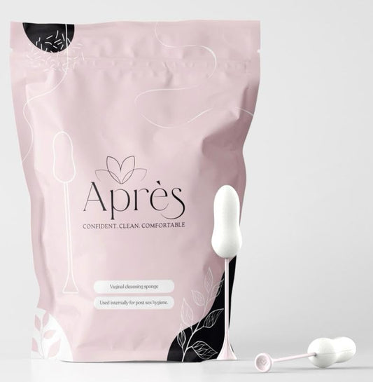 Après 10 Pack - Absorbing Sponge for Women’s Post-Intimacy Comfort. No Leaks or Drips. Longer Handle. Best Grip. Hypoallergenic, Latex-Free Feminine Care & Hygiene Solution.