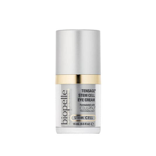 Biopelle Tensage Stem Cell Eye Cream, Under-Eye Cream for Dark Circles, Puffiness, and Bags with CellPro Technology, Caffeine, Retinol, and Peptides, 0.5 Oz