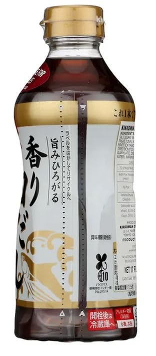 Kikkoman Kaori Shiro Dashi - Soup and Sauce Base for Hot or Cold Noodles - 17 Fl Oz Bottle