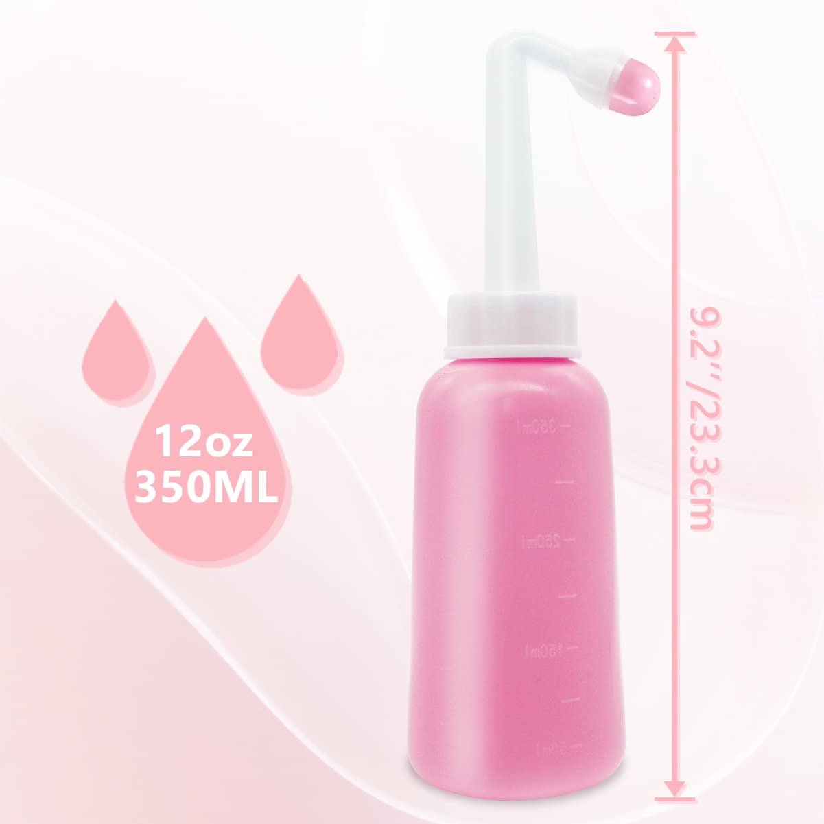 Peri Bottle for Postpartum Care,12 OZ Perineal Bottle Postpartum Essentials Upside Down Peri Bottle for Perineal Recovery and Cleansing After Birth