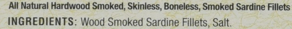 Bar Harbor Skinless & Boneless Smoked Sardine Fillets, 6.7 oz (190g) | Naturally Wood Smoked | Excellent Source of Protein | EZ-Open BPA-NI Can | Product of Latvia
