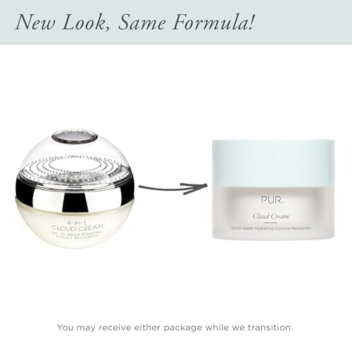 PÜR MINERALS Face Moisturizer for Women & Men, 4-in-1 Cloud Cream - Hydrating Facial Moisturizer That Hydrates, Soothes, Smooths, & Primes Skin - Anti-Aging Face Cream for Fine Lines & Wrinkles