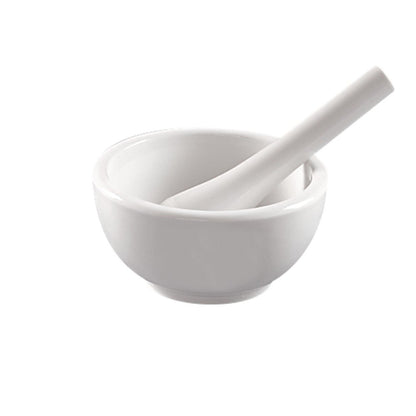 Apothecary Products Mortar and Pestle Bowl | Mixer and Grinder for Medicine | Porcelain | 4 Oz