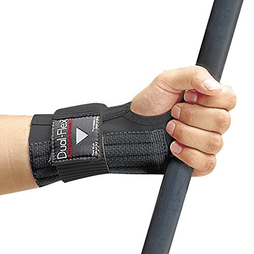 Allegro Industries 7212-02 Dual‐Flex Wrist Support, 6 1/2" x 7 1/2", Medium, Black
