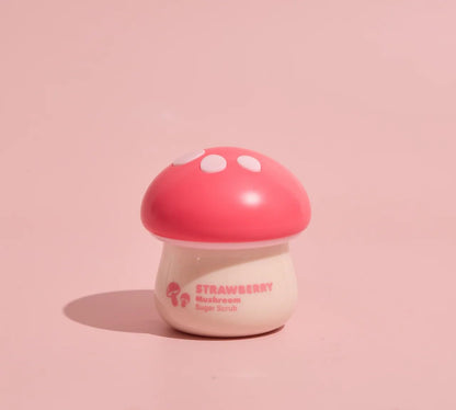 TONYMOLY Strawberry Mushroom Sugar Scrub – Exfoliating Face & Body Scrub with Strawberry & Mushroom Extracts, Sugar Granules & Vitamin C for Smooth, Hydrated, Radiant Skin, 2.37 fl oz