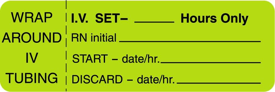 Centurion Nursing IV Tubing Labels