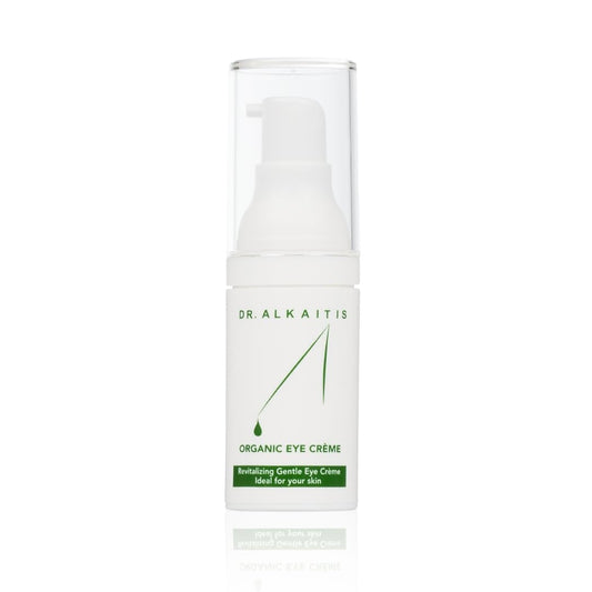 DR. ALKAITIS Organic Eye Crème - Gentle Moisturizer with Sacha Inchi & Signature Botanical Complexes - Circulation-Boosting Dark Circle Care (0.5 fl oz / 15 ml)
