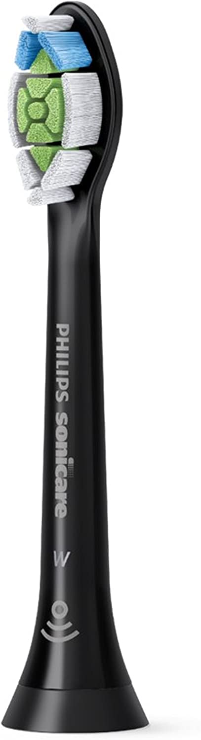 Philips Sonicare Optimal Whitening Black BrushSync Heads (Compatible with All Philips Sonicare Handles), 4 Pack