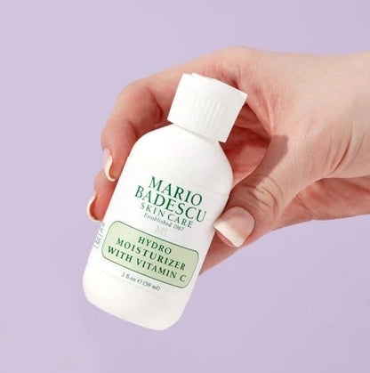 Mario Badescu Hydro Face Moisturizer with Vitamin C for Combination and Sensitive Skin | Lightweight Facial Cream for Men & Women | Moisturizing Skincare with Vitamin E, 2 Fl Oz