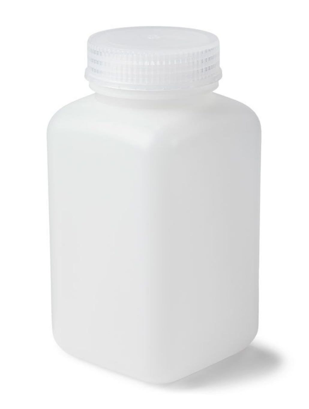 United Scientific™ UniStore™ Wide Mouth Laboratory Grade Square Reagent Bottles, HDPE, 500 mL (16oz), Pack of 12