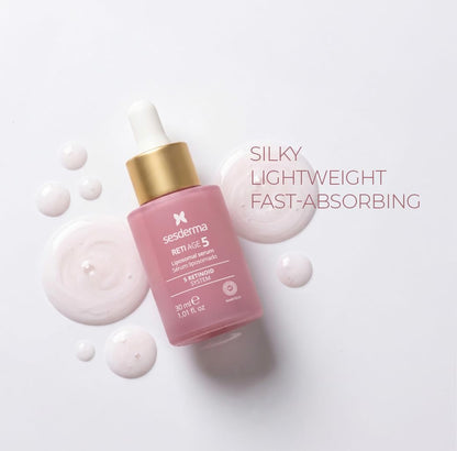 Sesderma RETI AGE 5 Serum 1.0 fl oz | Advanced Age-defying Liposomal Serum with 5 Encapsulated Retinoids, Peptides, Hyaluronic Acid & Barrier-Boosting Support | Smooths Wrinkles, Firms & Hydrates