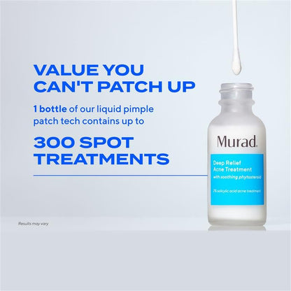 Murad Deep Relief Acne Spot Treatment with 2% Salicylic Acid – Patch-Like Liquid Treatment for Deep, Hormonal Acne & Breakouts – 1 Fl Oz