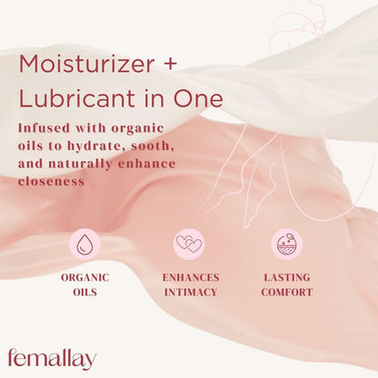 Femallay Organic Vaginal Melts – Wild Cherry – Moisturizes and Refreshes – 14 Count + Applicator