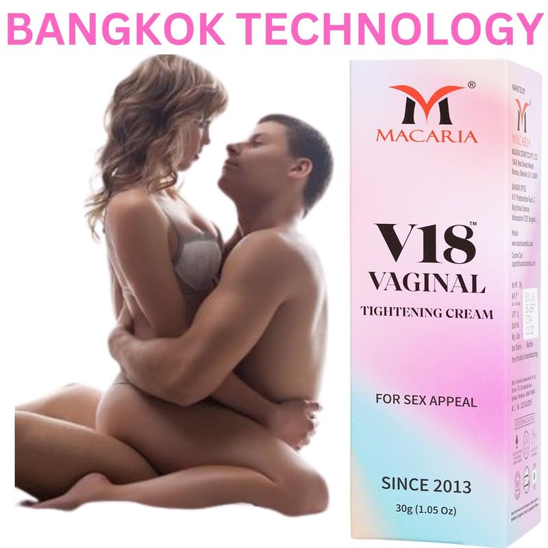 MACARIA V18 Vaginal Tightening Cream for Women – Natural Yoni Rejuvenation & Intimate Firming Cream Gel – Herbal Feminine Tightening for Loose Vagina, INTIMATE Care, pH Balanced, Paraben-Free