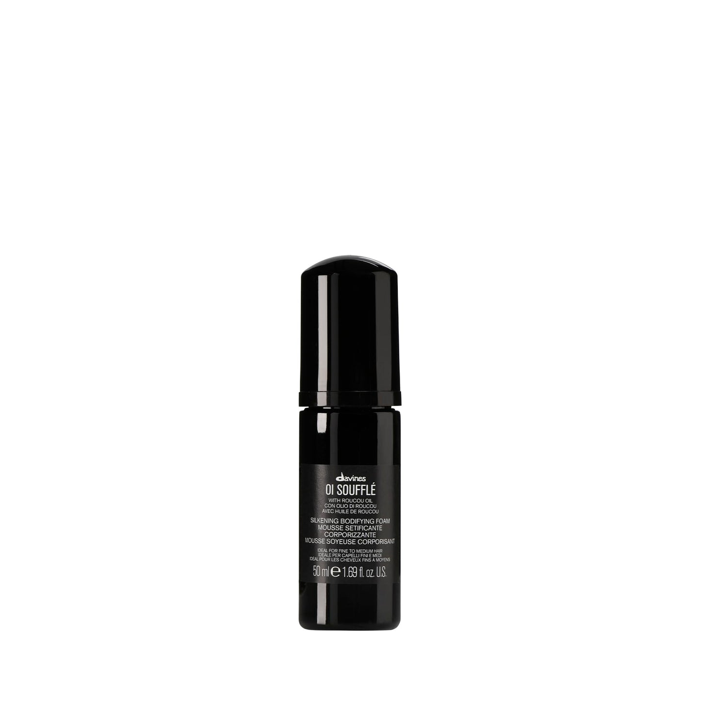 Davines OI Soufflé Perfect for Fine Hair, Liquid-to-Foam Leave-In For Fuller and Shinier Hair Feeling Silky and Soft