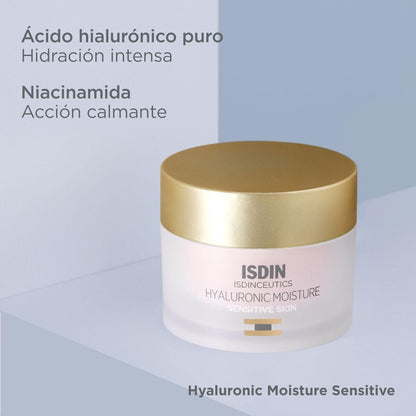 ISDIN Isdinceutics Hyaluronic Moisture Sensitive Skin Calming Daily Face Moisturizer with Hyaluronic Acid 1.76 OZ (Standard)