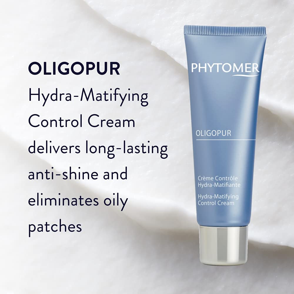 Phytomer OLIGOPUR Hydra-Matifying Face Moisturizer Cream | Hydrating Face Lotion for Oil Control | Restore Healthy, Clear Skin | For Combination & Oily Skin | 50ml