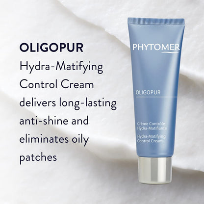 Phytomer OLIGOPUR Hydra-Matifying Face Moisturizer Cream | Hydrating Face Lotion for Oil Control | Restore Healthy, Clear Skin | For Combination & Oily Skin | 50ml