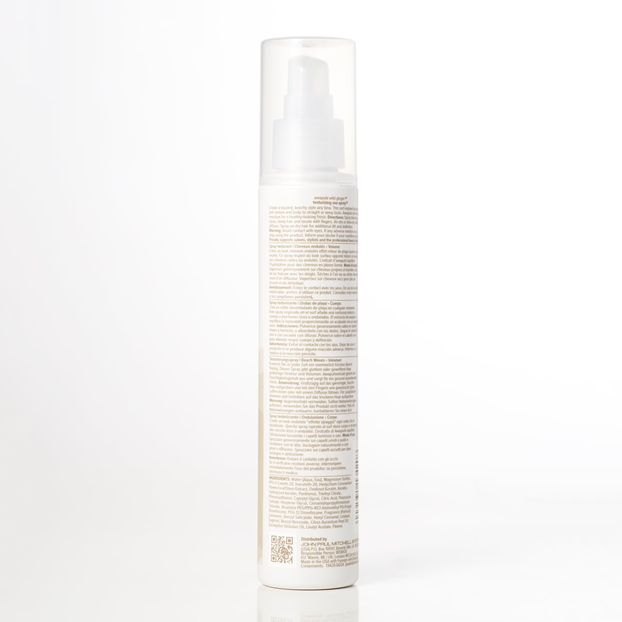 Awapuhi Wild Ginger by Paul Mitchell Texturizing Sea Spray, Creates Beach Waves, Adds Body, For All Hair Types, 5.1 fl. oz.