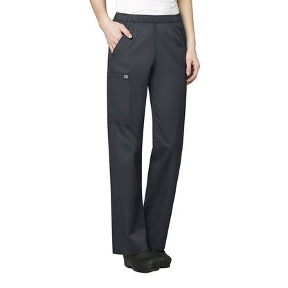 WonderWink Women's Pull-On Cargo Pant, Pewter, 5X-Large