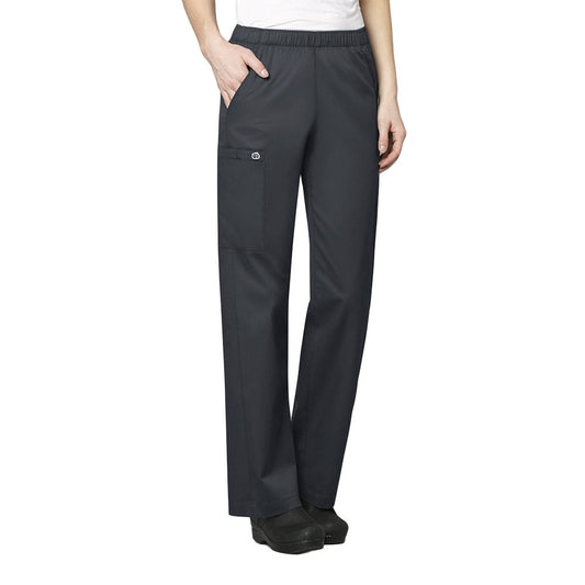 WonderWink Women's Pull-On Cargo Pant, Pewter, 5X-Large