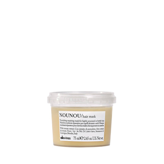 Davines NOUNOU Hair Mask, Nourishing And Repairing Treatment For Bleached, Permed Or Relaxed Hair, Add Shine Weightlessly