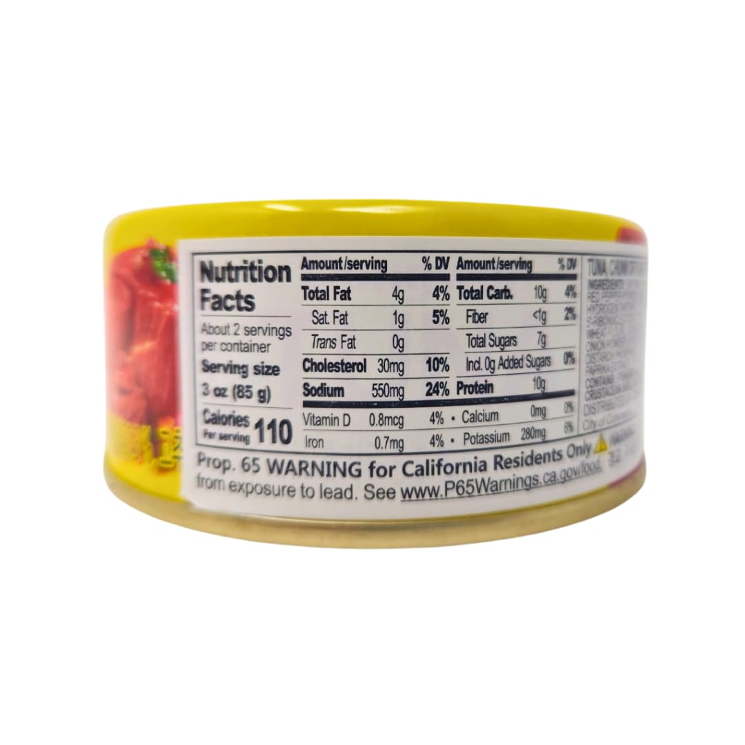 Dongwon Tuna in Hot Pepper Sauce with Vegetables, 150g (4 Pack)